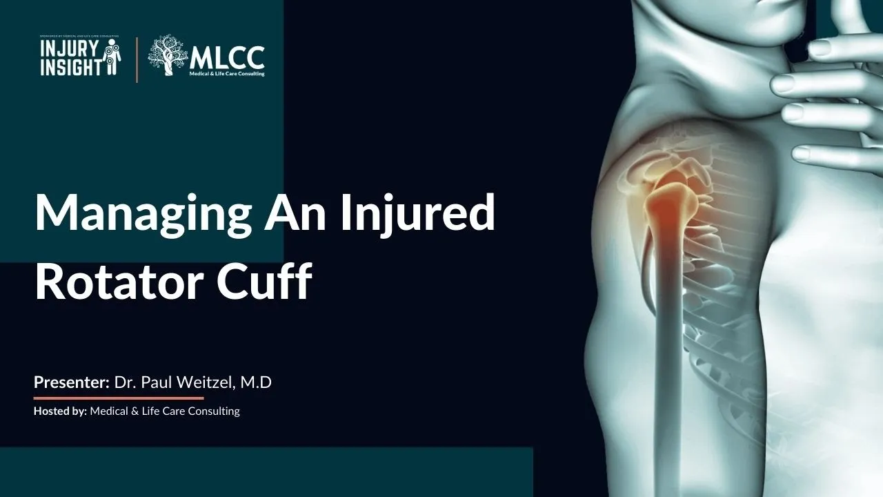 INJURY INSIGHT Session #3 - Managing an Injured Rotator Cuff