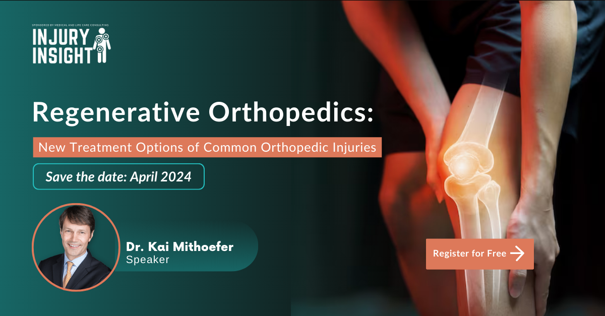Regenerative Orthopedics New Treatment Options