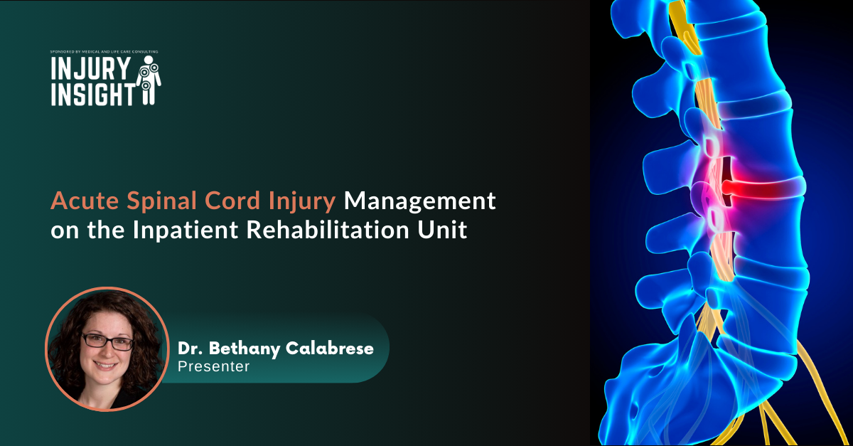 Acute Spinal Cord Injury Management