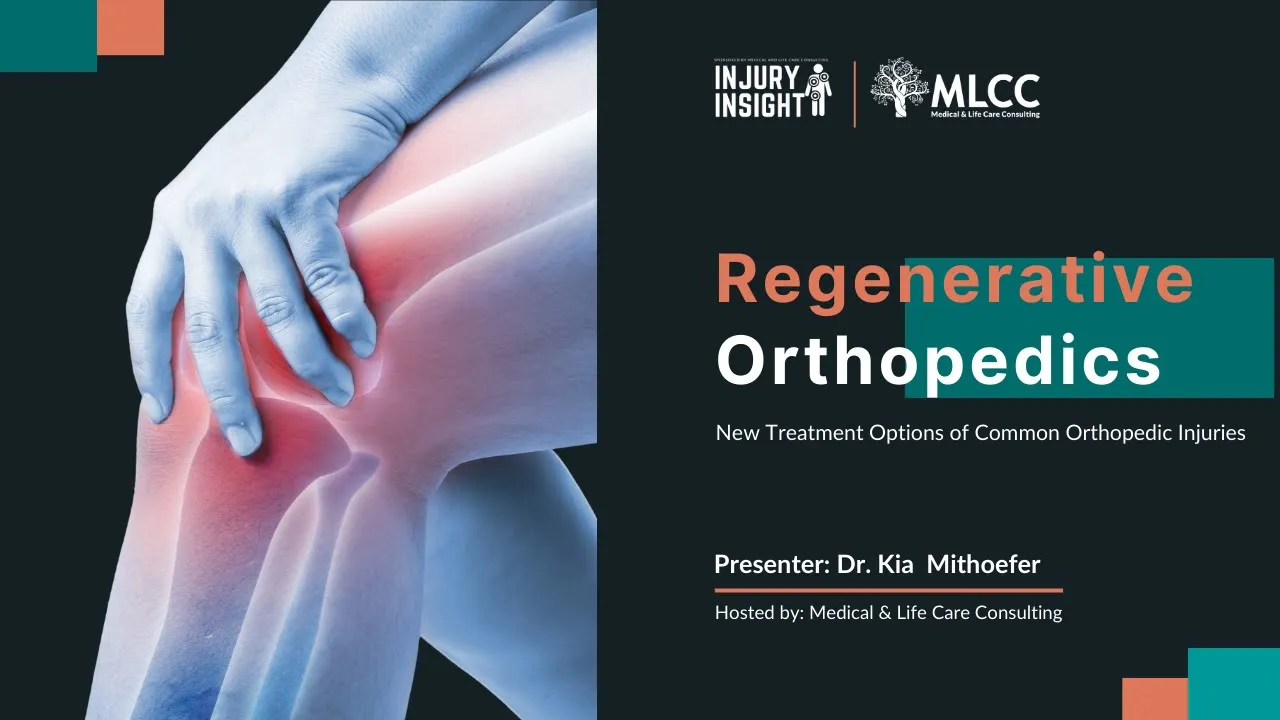 Regenerative Orthopedics: New Treatment Options of Orthopedic Injuries