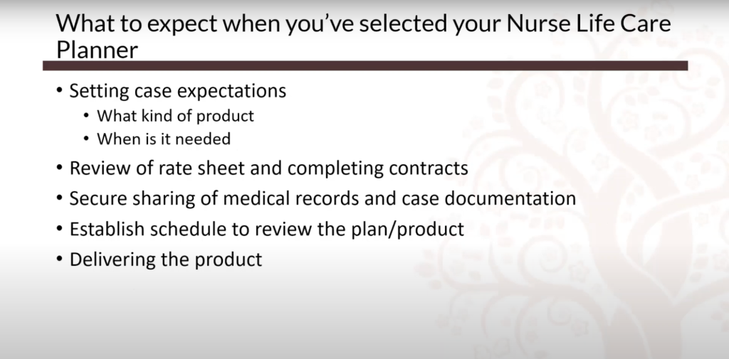 What to Expect When You've Selected Your Nurse Life Care Planner 