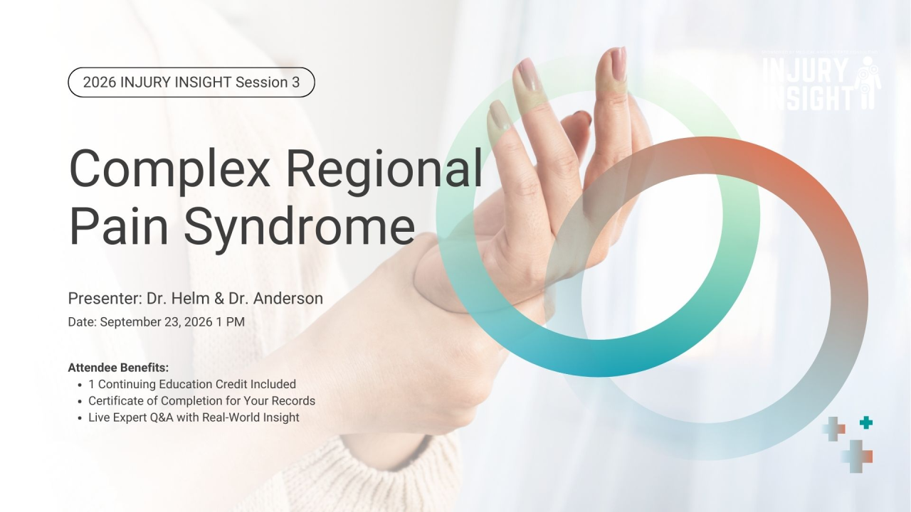 Complex Regional Pain Syndrome