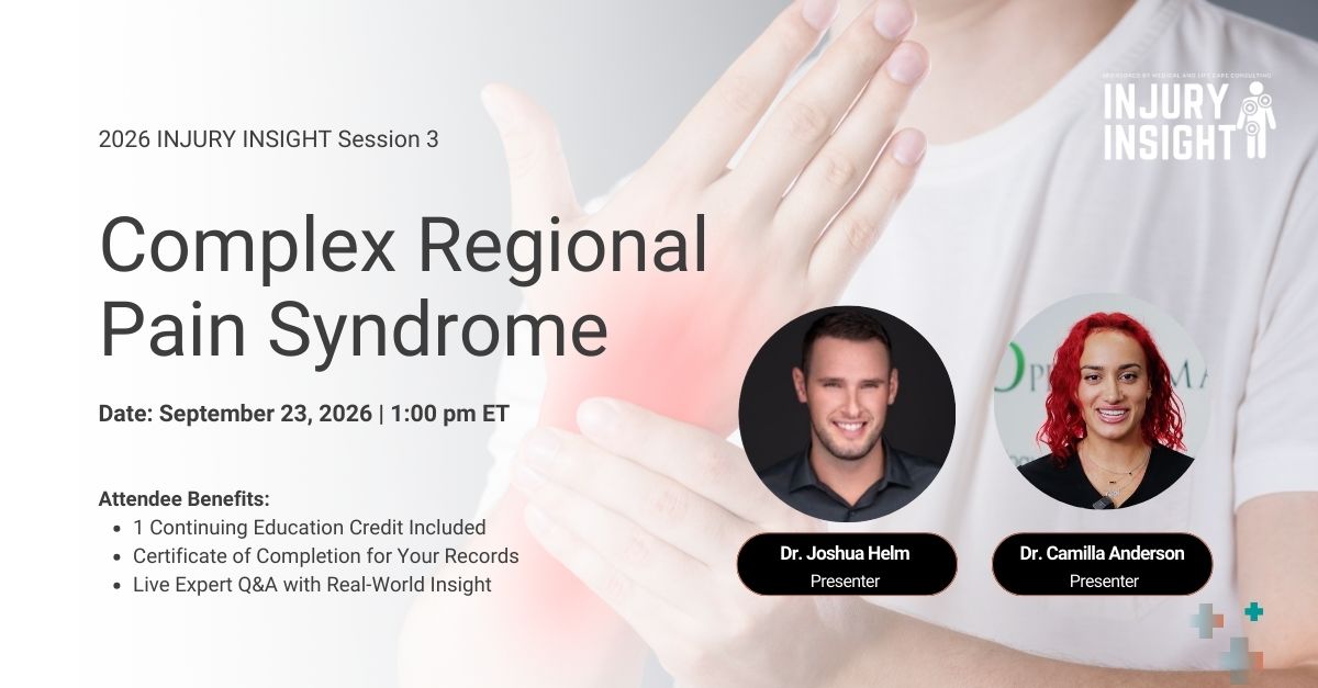 II3 2026 Complex Regional Pain Syndrome