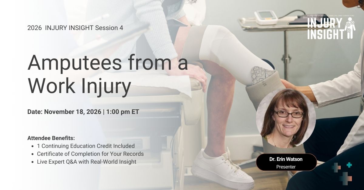 II4 2026 Amputees from a Work Injury