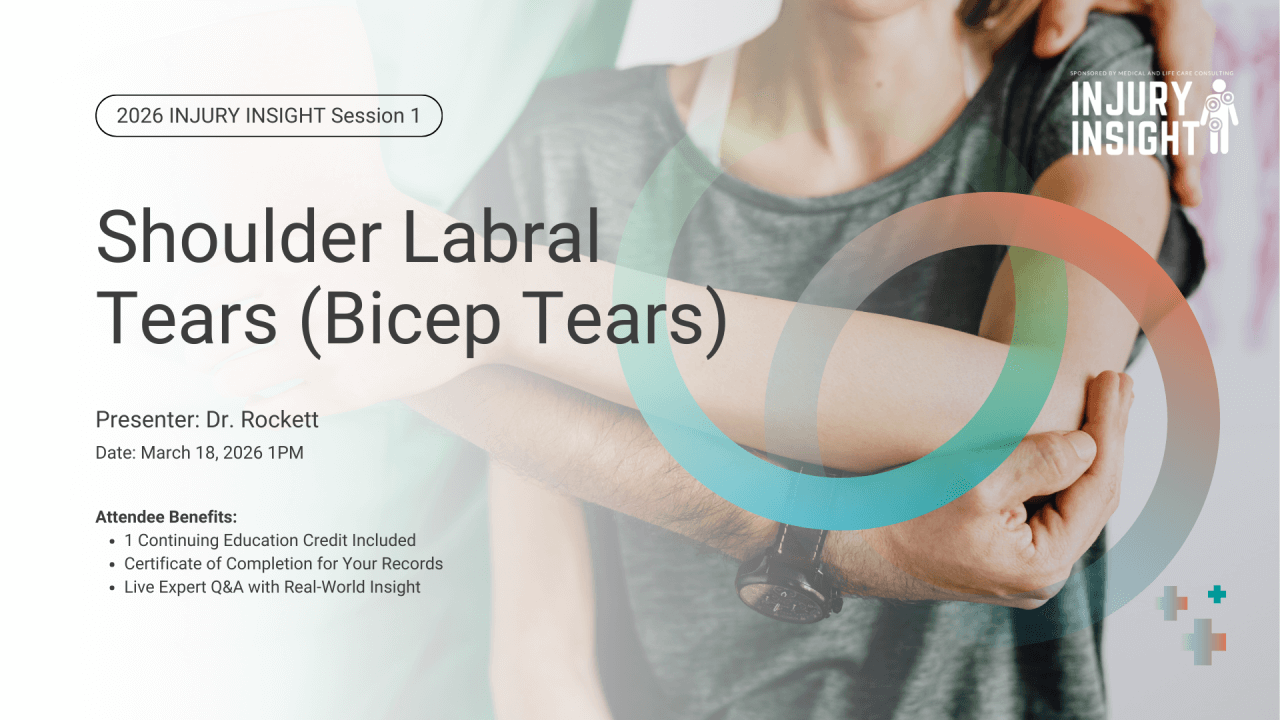 Shoulder Labral Tears (Bicep Tears)