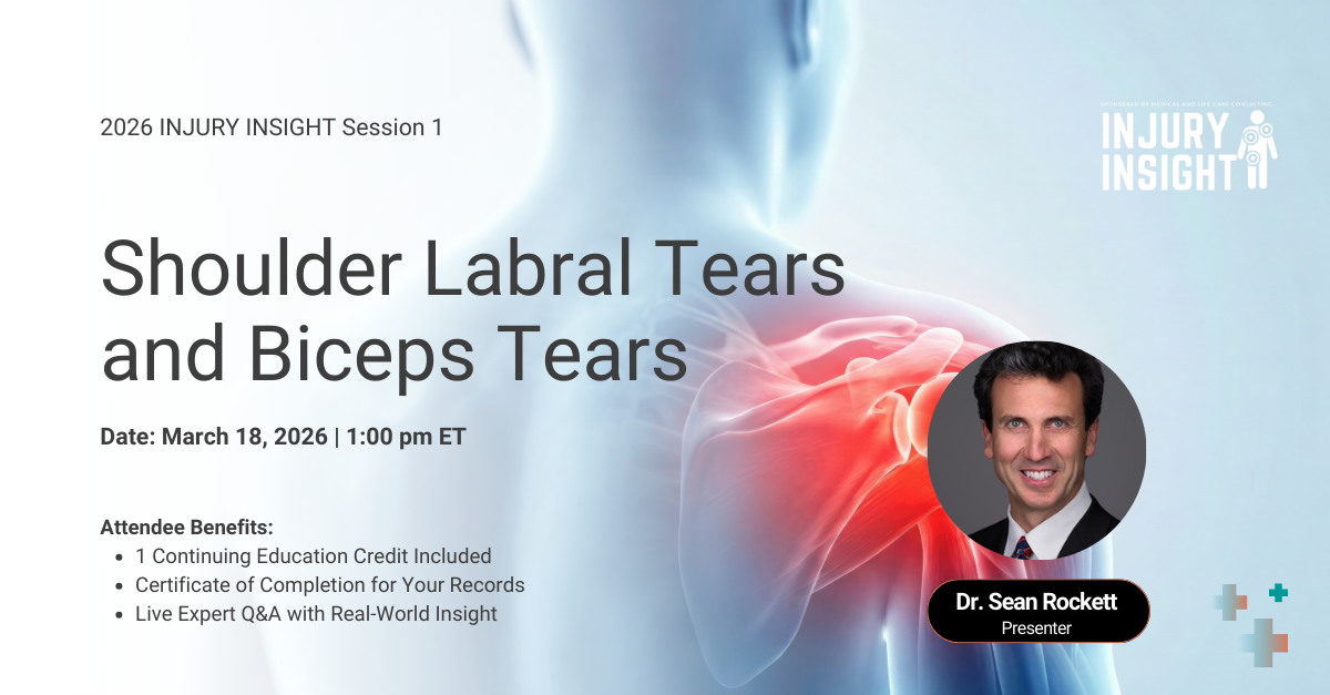 Shoulder Labral Tears and Biceps Tears