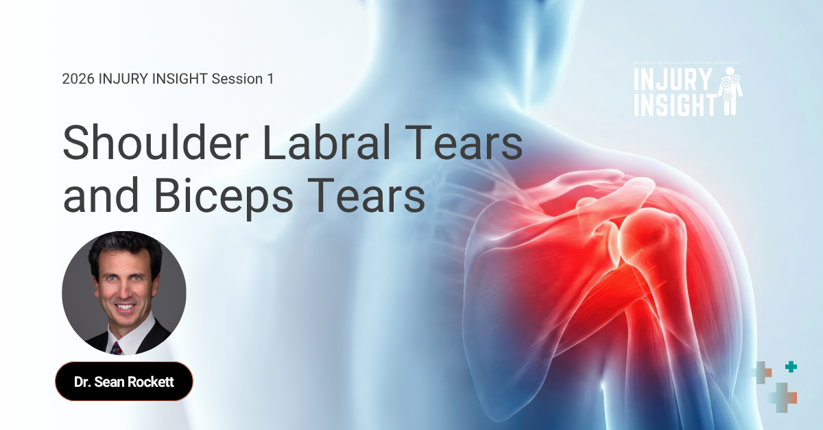II1 2026 Shoulder Labral Tears and Bicep Tears